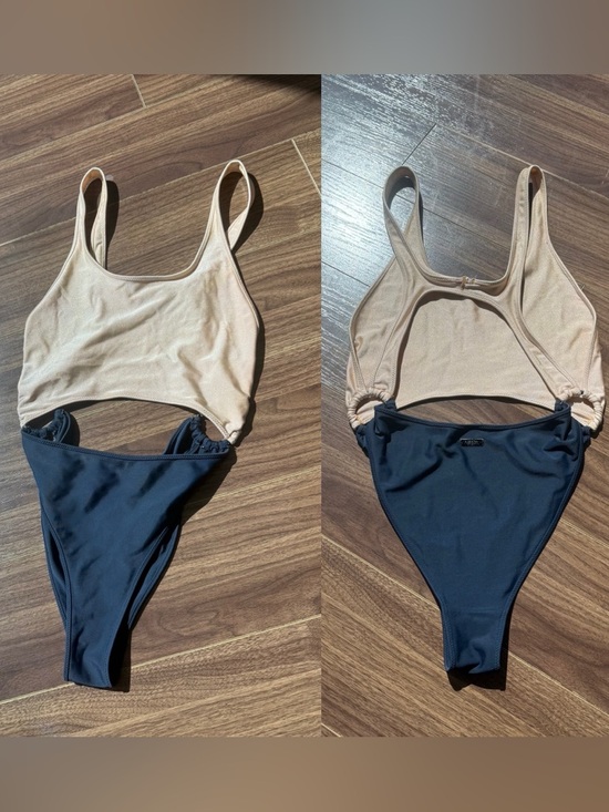 triangl swimwear Other - triangl swimwear Nude Top Black Bottom One-Piece Monokini